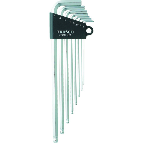 【TRUSCO】ＴＲＵＳＣＯ　ロングボールポイント六角棒セット　８本組